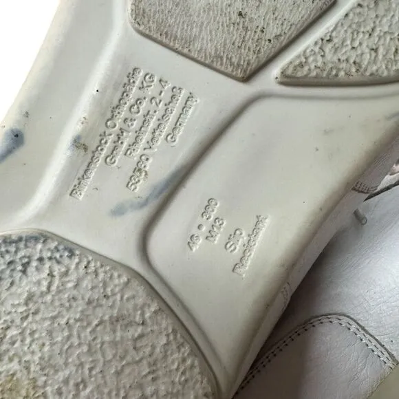 BIRKENSTOCK White Leather Lace-up Shoes Oxfords Casual Germany Size 46 (13)