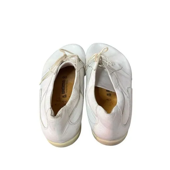 BIRKENSTOCK White Leather Lace-up Shoes Oxfords Casual Germany Size 46 (13)