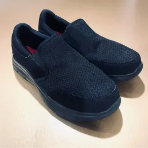 Black Skechers Slip On Slip-resistant Work Shoe Men’s 10.5