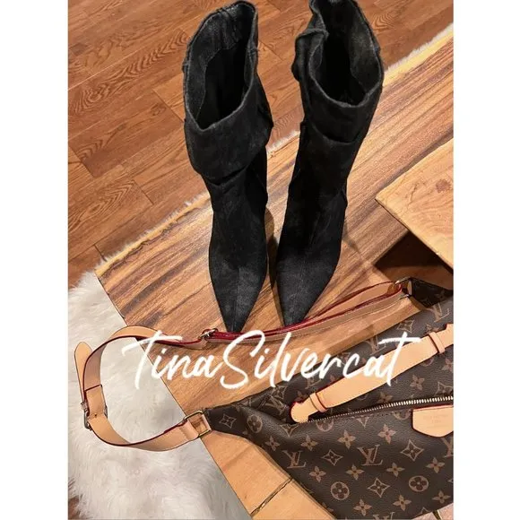 BLOGGER'S FAVE! Zara Mid-Shaft Denim Ankle Boots NWT