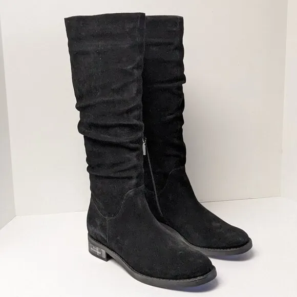 Blondo Erika Knee High Boots, Black Suede, Women's 9.5 M