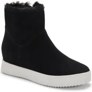 Blondo Nordstrom Haven Boots Faux Fur Suede Booties Black Size 6.5 NEW