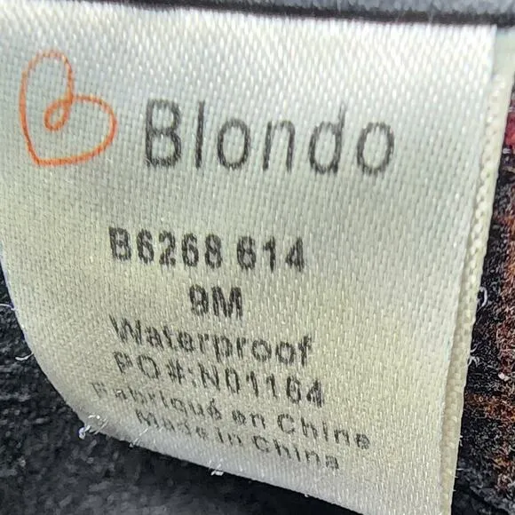Blondo Norma Bootie Women 9M Green Nubuck Waterproof Leather Side Zip B6268 614