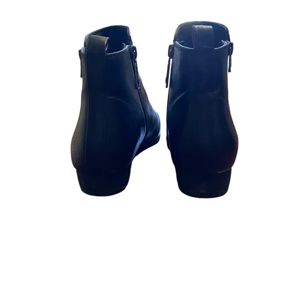 Blondo Sz 9M Black Ankle Leather Boots Waterproof