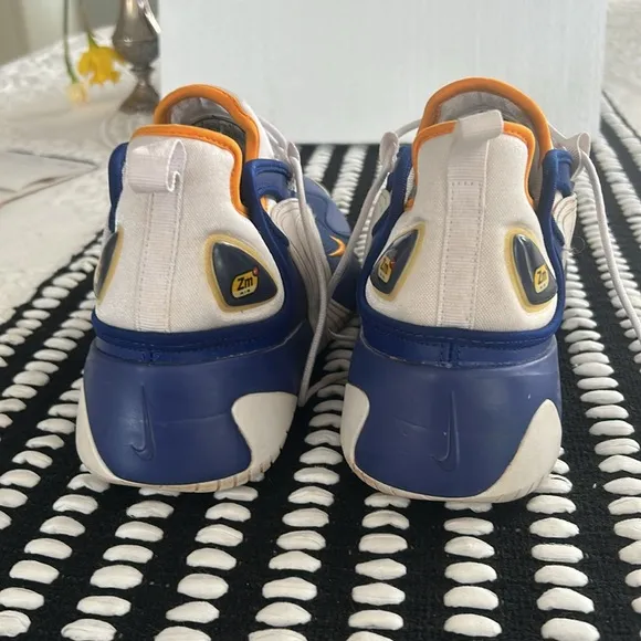 Blue and White Niki Zm Athletic Shoes with Chunky Sole