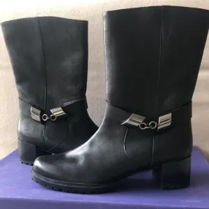 BNWT Stuart Weitzman size 9 black Skiparound Nappa leather boots