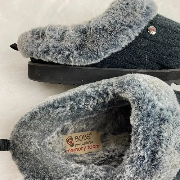 BOBS From‎ Skechers Keepsakes Ice Angel Mules Slippers, size 9.5 LIKE NEW