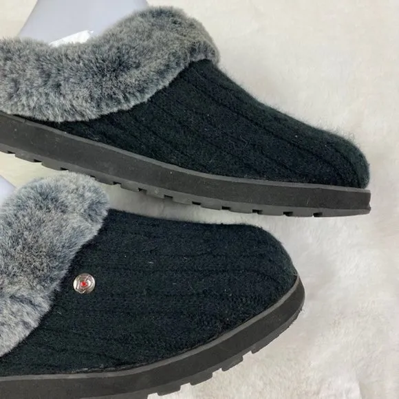 BOBS From‎ Skechers Keepsakes Ice Angel Mules Slippers, size 9.5 LIKE NEW