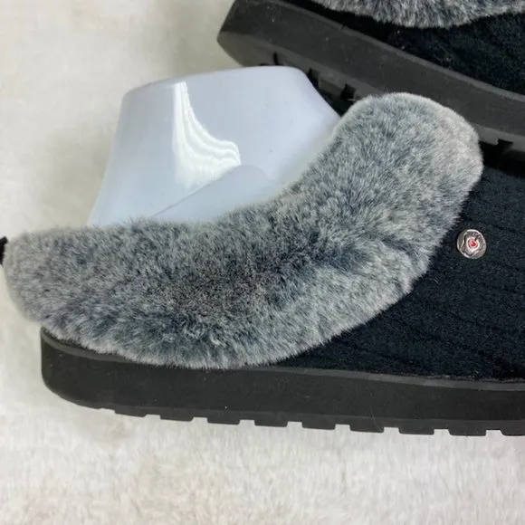 BOBS From‎ Skechers Keepsakes Ice Angel Mules Slippers, size 9.5 LIKE NEW