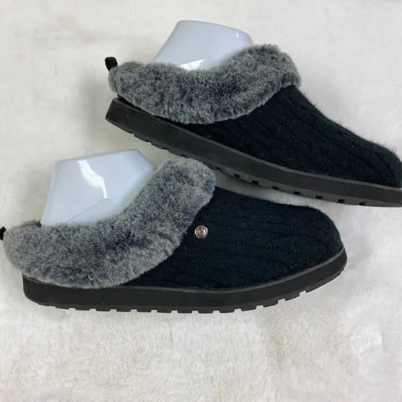 BOBS From‎ Skechers Keepsakes Ice Angel Mules Slippers, size 9.5 LIKE NEW