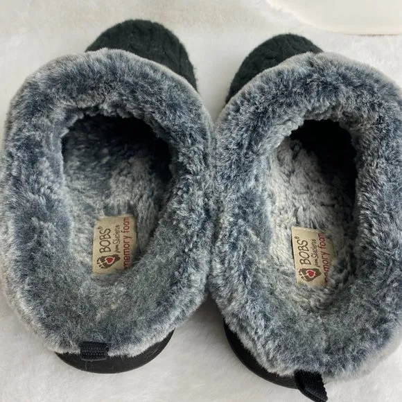 BOBS From‎ Skechers Keepsakes Ice Angel Mules Slippers, size 9.5 LIKE NEW