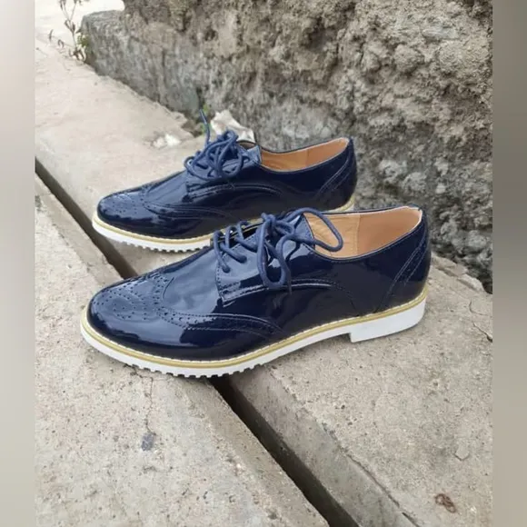 Boden Brogues Patent Leather Shoes