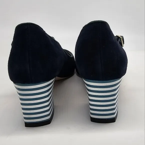 Boden Mary Jane Chunky Heel Shoes 38.5