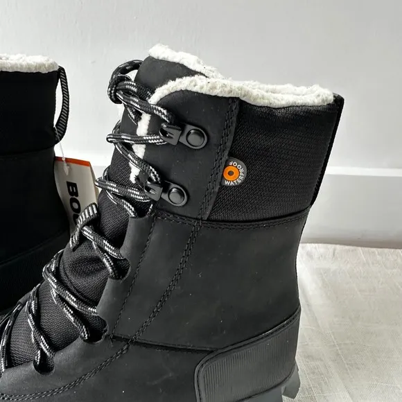 Bogs Arcata Urban Leather Tall Winter Boots Waterproof Insulated Black Womens‎ 8