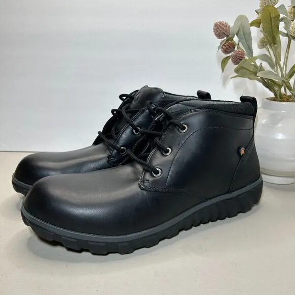 Bogs Casual Chukka Leather Waterproof Dura Fresh Boots Shoes Men's 10.5 NWOB