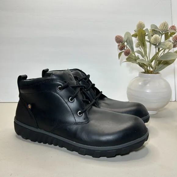 Bogs Casual Chukka Leather Waterproof Dura Fresh Boots Shoes Men's 10.5 NWOB