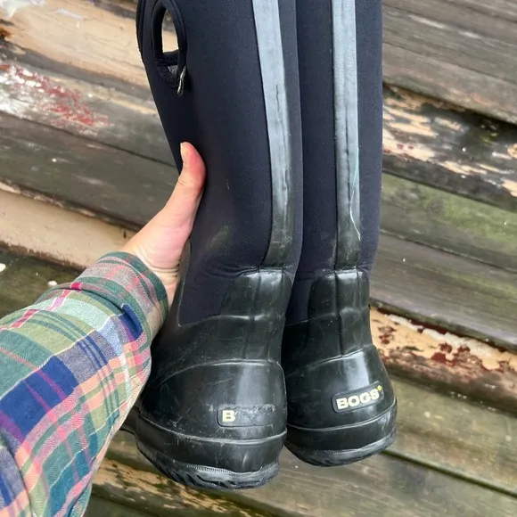 BOGS Classic High Handles Women’s Size 11 Black Waterproof Boots