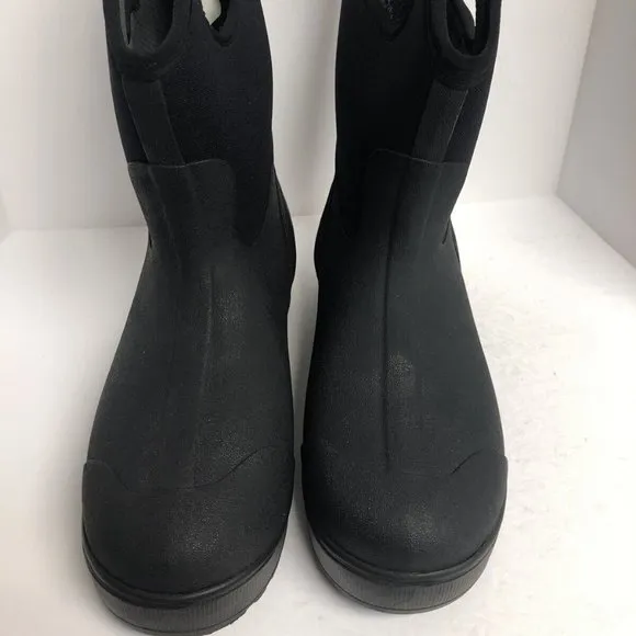 Bogs Men’s Ultra Mid, Black Insulated Waterproof Boots, Size 11M