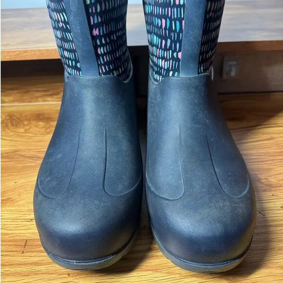 Bogs Rain Boot Youth Size 6 Neo Classic Twinkle Kid's Boots Dark Blue Snow Boot