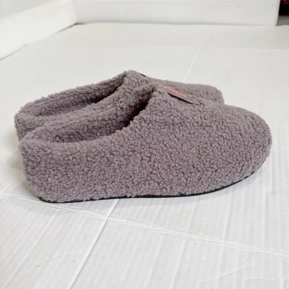Bombas Women’s Sunday Slippers Size 7 6.5 Sherpa Dusty Purple Memory Footbed