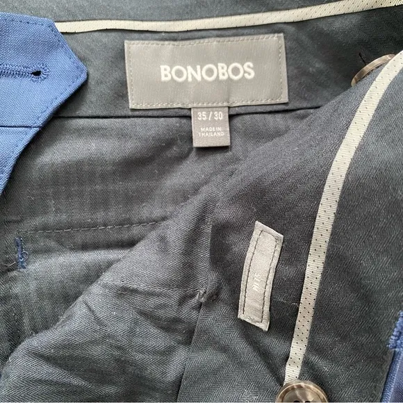 Bonobos Marzotto Italian Wool Slim Fit Dress Pants Flat Front Men’s Size 35 x 30
