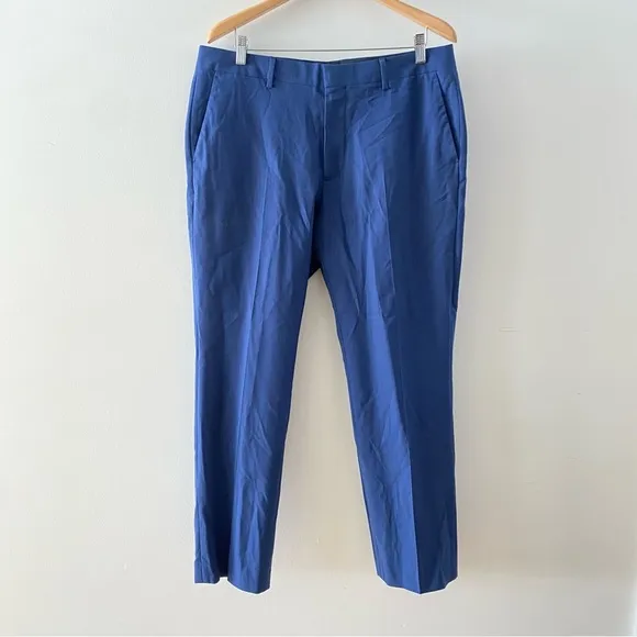 Bonobos Marzotto Italian Wool Slim Fit Dress Pants Flat Front Men’s Size 35 x 30