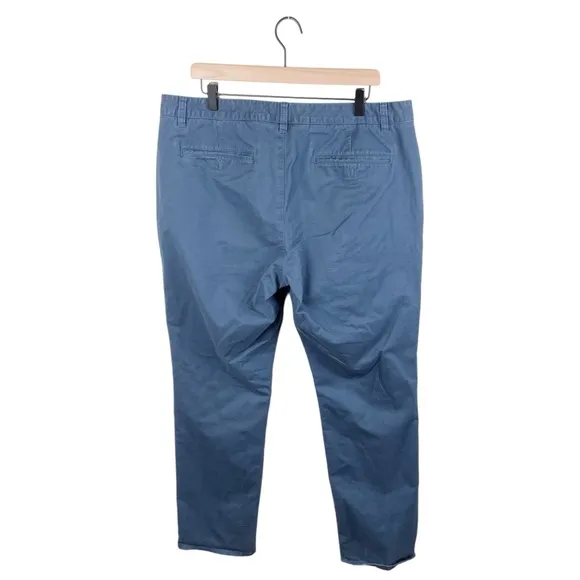 Bonobos Men's Cotton Stretch Washed Chino Pants Slim Fit Steely Blue Size 38/32