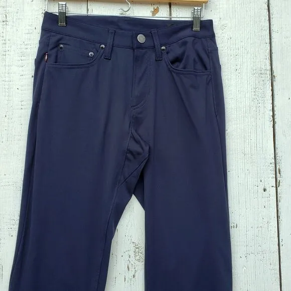 Bonobos Men's Navy Blue Slim Fit Casual Performance Golf Pants Sz 28 / 32 NEW