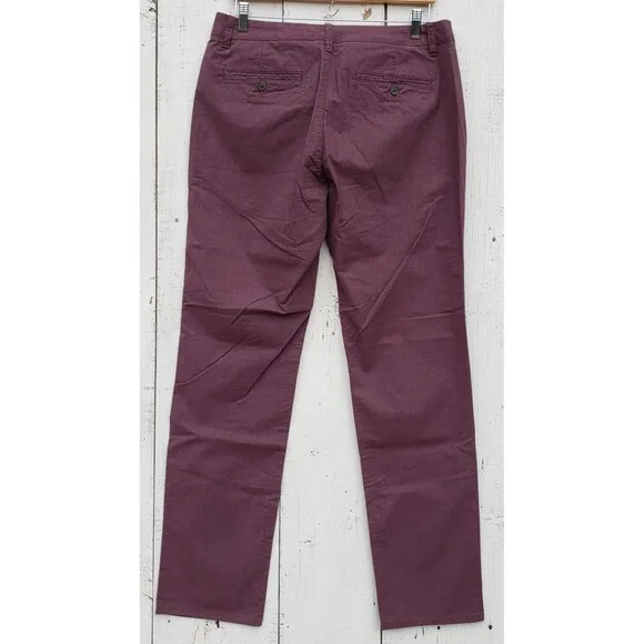 Bonobos Men's Red Plum Slim Fit Stretch Cotton Chino Dress Pants Sz 32 / 32