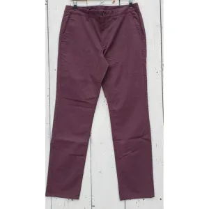 Bonobos Men's Red Plum Slim Fit Stretch Cotton Chino Dress Pants Sz 32 / 32