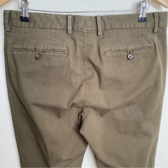 Bonobos Slim Fit Olive Green Chino Pants