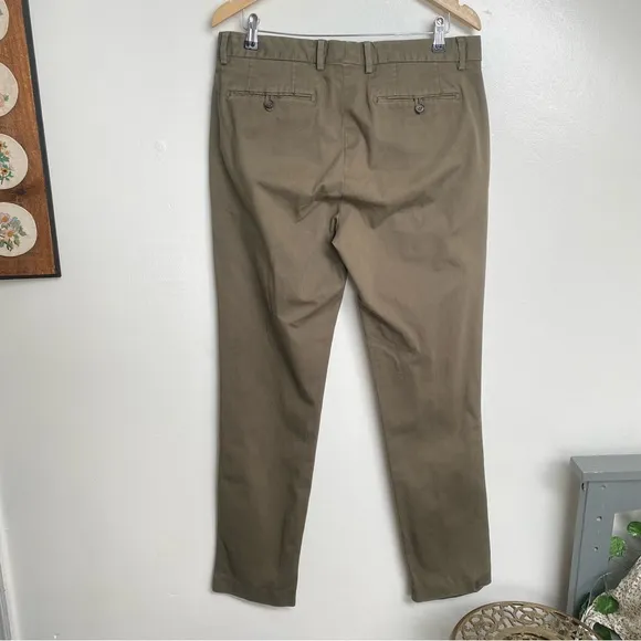 Bonobos Slim Fit Olive Green Chino Pants