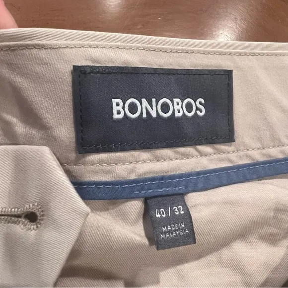 Bonobos Slim Fit Stretch Weekday Warrior Dress Pants Stone Wednesday 40x32