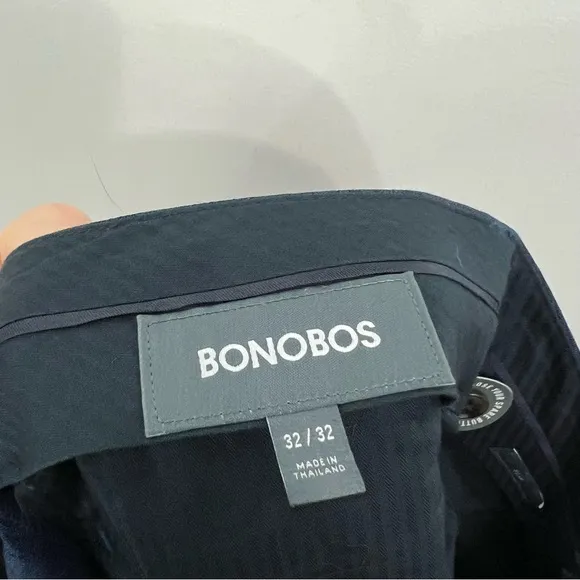 Bonobos Slim Fit Stretch Wool Dress Pants Blue Size 32
