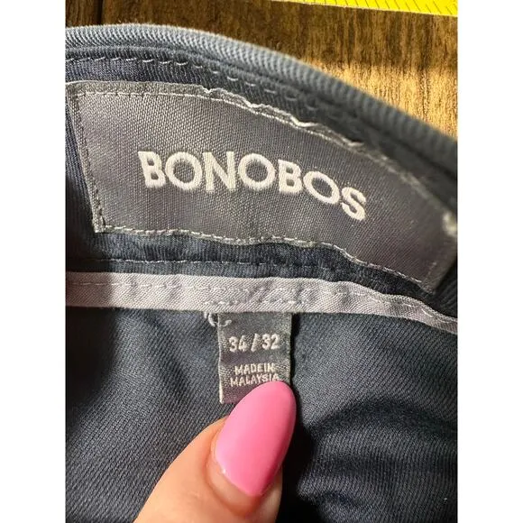 Bonobos Stretch Weekday Warrior Pants 34x32 Slim Fit True Blue