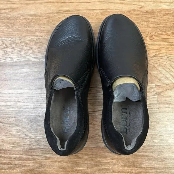 Born Black Leather Slip-on Loafer Driving Shoe Men's Size 9