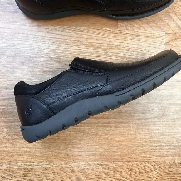 Born Black Leather Slip-on Loafer Driving Shoe Men's Size 9