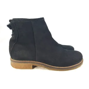 Bos &amp; Co Boots Women's Waterproof Black Suede Ankle Boots US Size 9.5