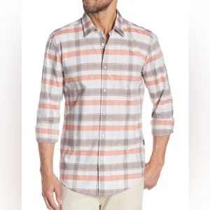 BOSS Roy Patterned Slim Fit Dress Shirt