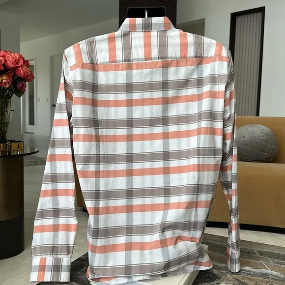 BOSS Roy Patterned Slim Fit Dress Shirt