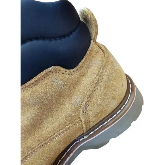 Brahma Wheat Bravo Leather Work Boots Mens Sz 7XW Width Oil Resistant Sole