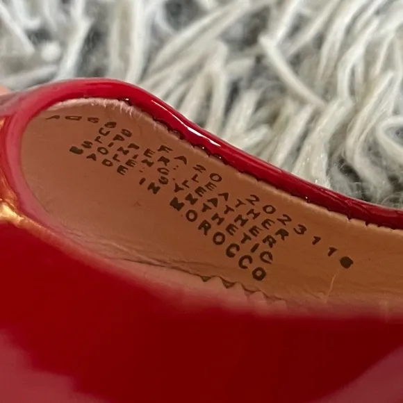 Brand New J. Crew Kate Patent Leather Ballet Block Heel Pumps in Cherry Red
