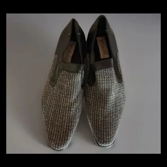 BRAVO! Men’s Retro Preppy Scholar Business Fabric Loafer Style Dress Shoe Sz 11