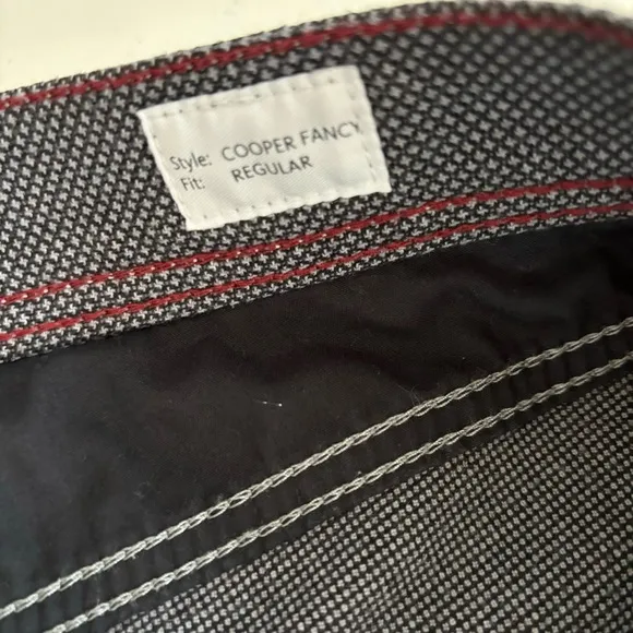 Brax Cooper Fancy 5 Pocket Regular Fit Pant Men’s 34x30 Gray Print