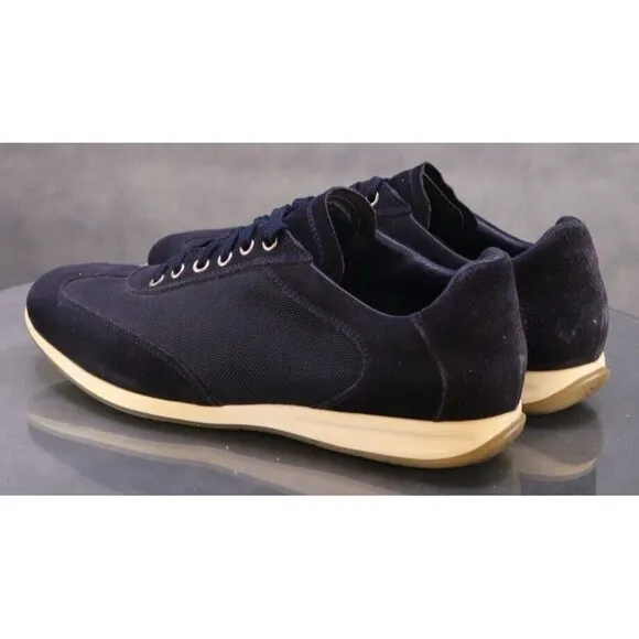 Brian Cross by Campaline Men's Sneakers Shoes Size 10 Suede Canvas Navy Blue