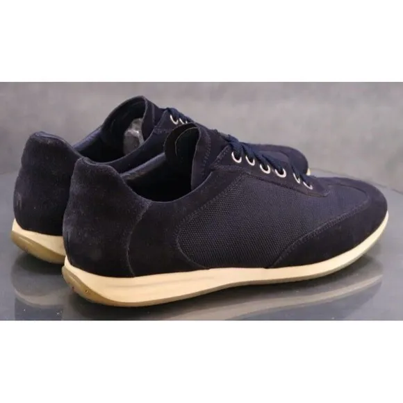 Brian Cross by Campaline Men's Sneakers Shoes Size 10 Suede Canvas Navy Blue