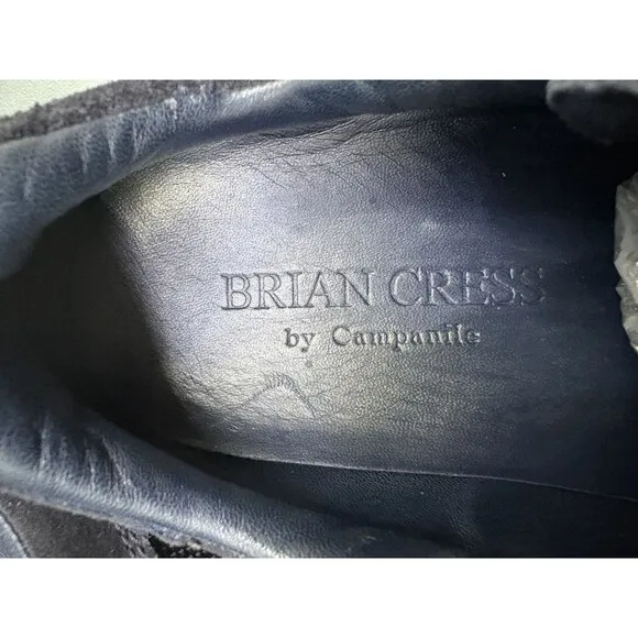 Brian Cross by Campaline Men's Sneakers Shoes Size 10 Suede Canvas Navy Blue