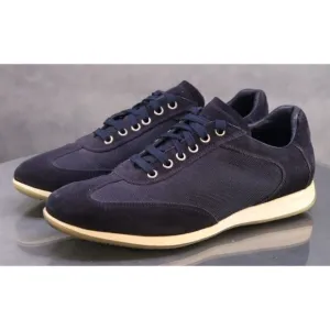 Brian Cross by Campaline Men's Sneakers Shoes Size 10 Suede Canvas Navy Blue