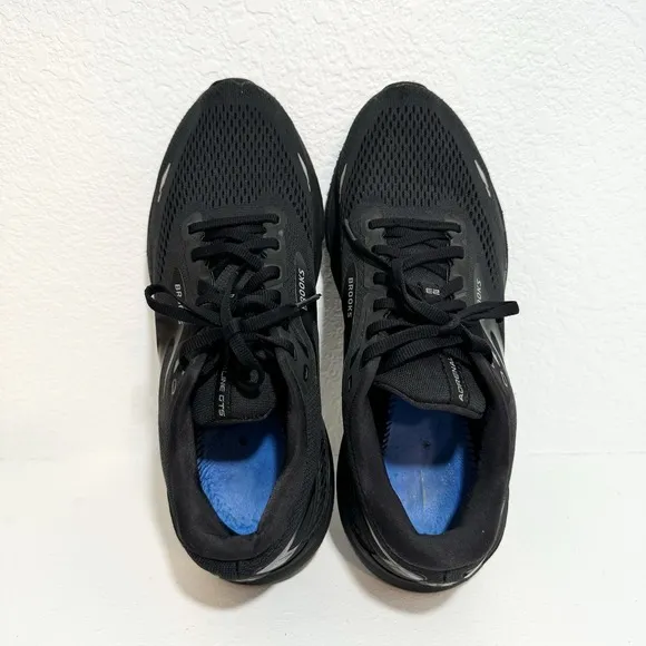Brooks Adrenaline GTS 23 Shoes Mens US 10 Black Running Sneakers Workout 1103911