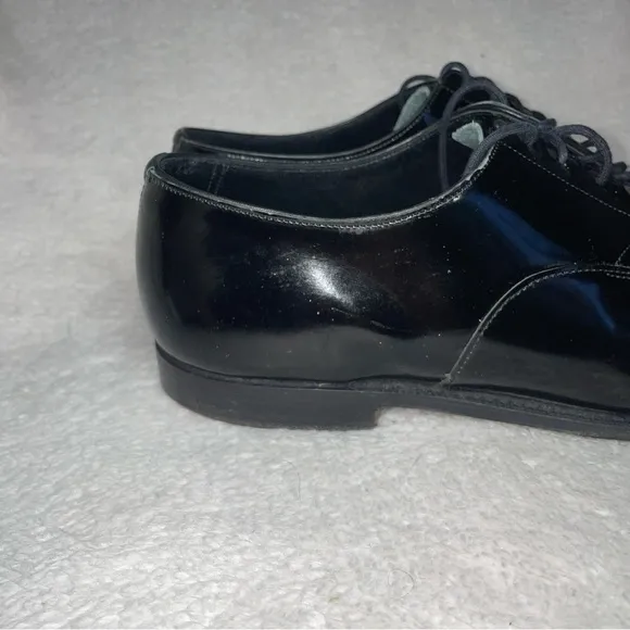 Brooks Brothers Crockett &amp; Jones Black Patent Leather Oxford Shoes Mens US 9.5
